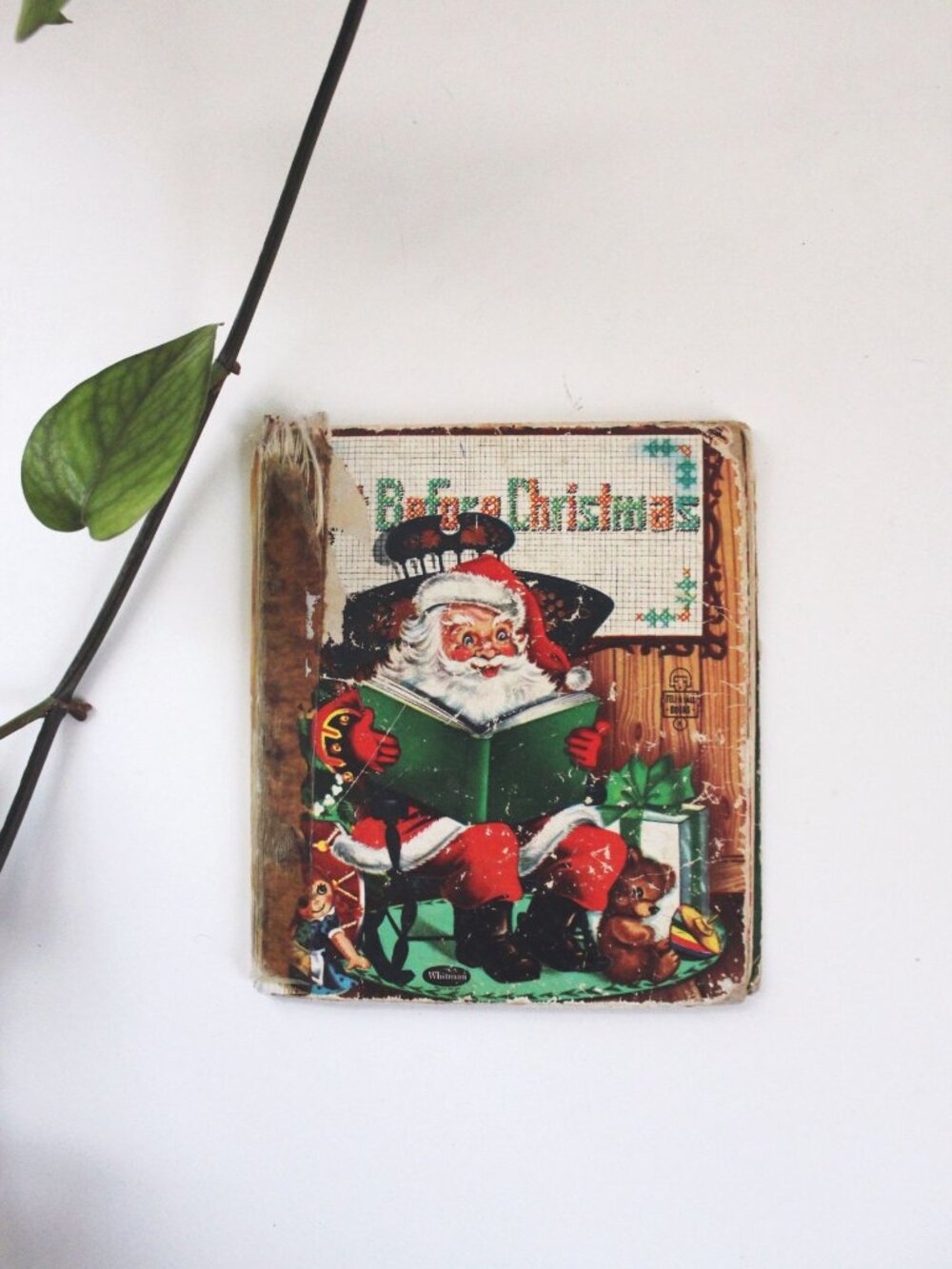 Vintage 1950s Tell-A-Tale Night Before Christmas Childrens Book Whitman Publishi